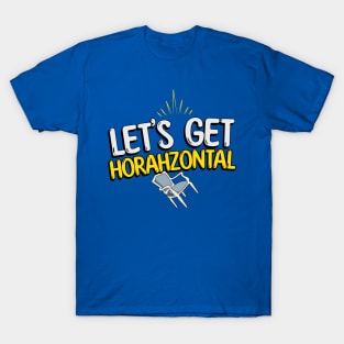 Funny Hanukkah Horah - Let's get Horahzontal T-Shirt